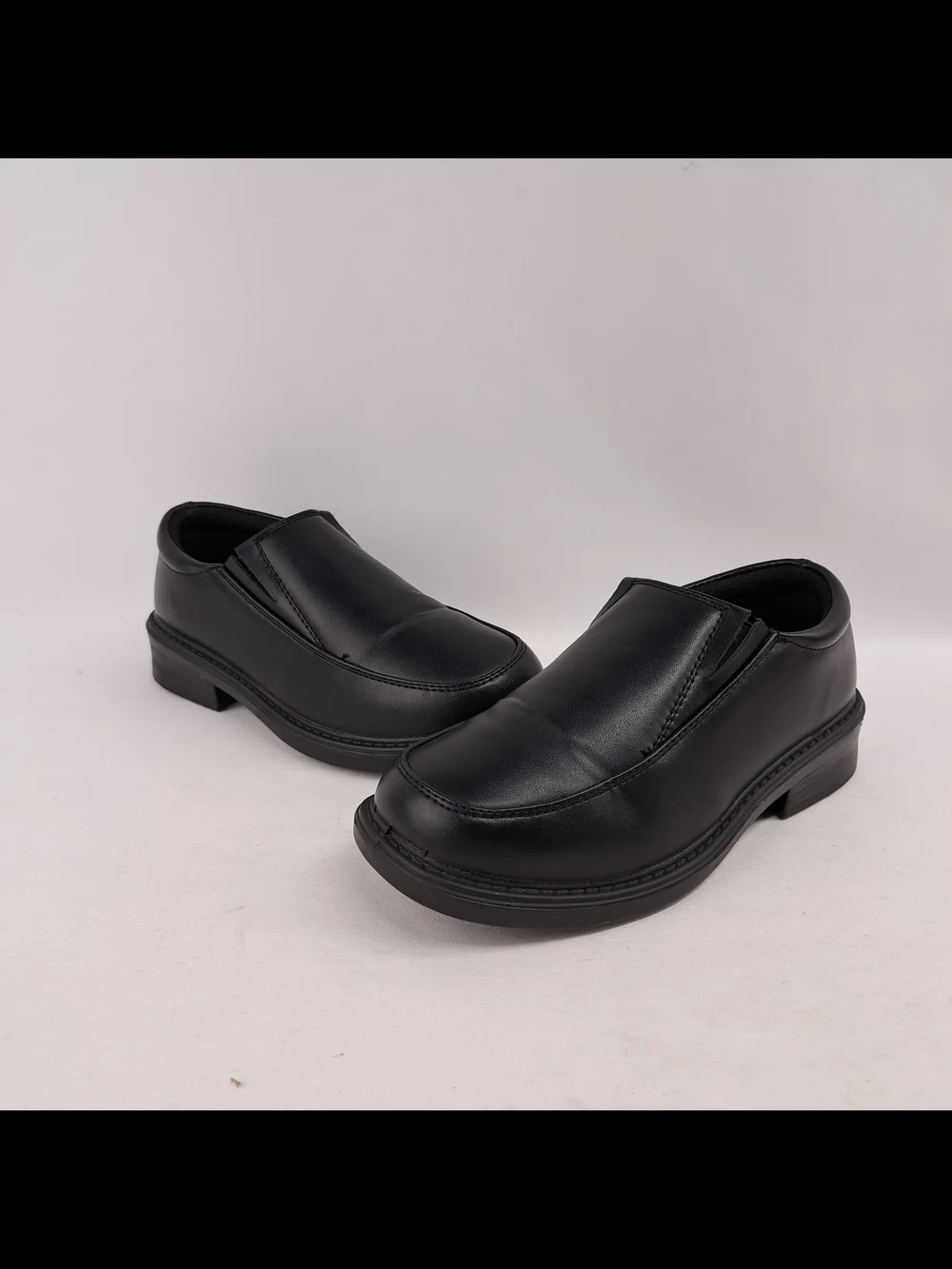 French Toast Boys Black Slip On Dress Shoes Loafers School Uniform Formal